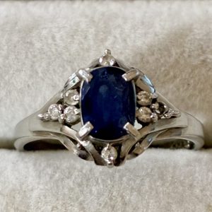 Pt900　サファイア