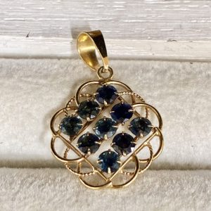 K18（18金）サファイア ネックレストップ