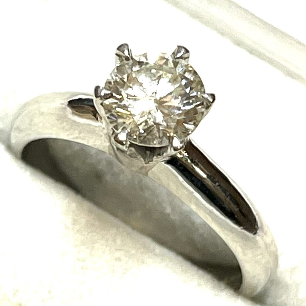 Pm ダイヤモンド付き プラチナリング 指輪 アクセサリー