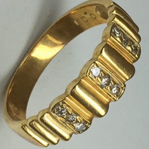 金プラチナ高価買取| K18 メレダイヤ付リングの買取| 飯能市落合