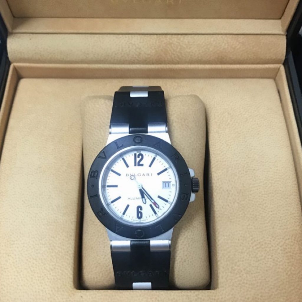 高級な腕時計のお買取のお任せください！| ブルガリ アルミニウム メンズ ウォッチの買取| 飯能市中居