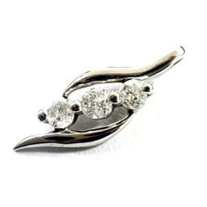 K14WG 14金 ホワイトゴールド トップ メレダイヤ