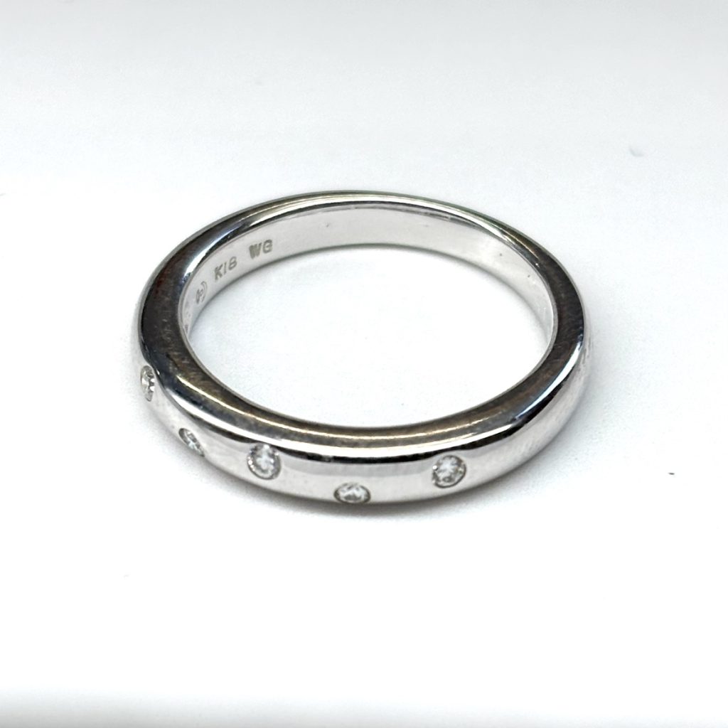 K18WG ホワイトゴールド リング 指輪