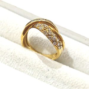 【K18メレダイヤモンドリング】18金・貴金属・アクセサリー・指輪・ジュエリー