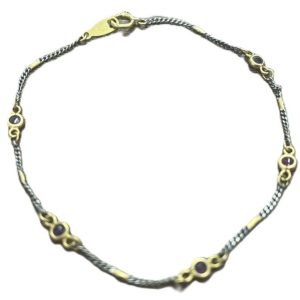 K18PT850コンビブレスレット