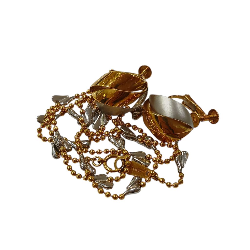 【K18Pt850コンビまとめ】18金・プラチナ850・ネックレス・イヤリング・貴金属・アクセサリー