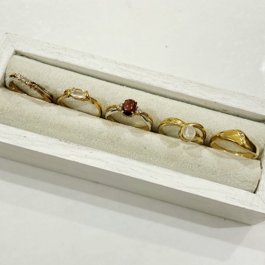 【K18おまとめ】18金・貴金属・アクセサリー・リング・指輪・水晶（クォーツ）・ガーネット