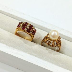 【K18ジュエリーリングまとめ】18金・パール・メレダイヤ・貴金属・アクセサリー
