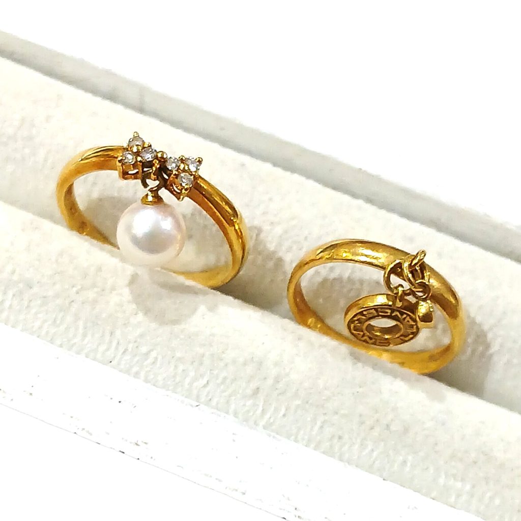 【K18リング】18金・貴金属・アクセサリー・指輪・パール