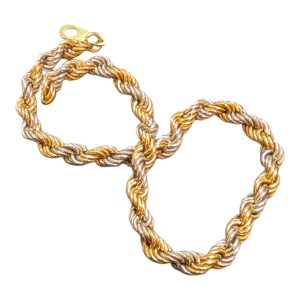 【イオン伊達店】遺品整理　金&プラチナコンビブレスレット