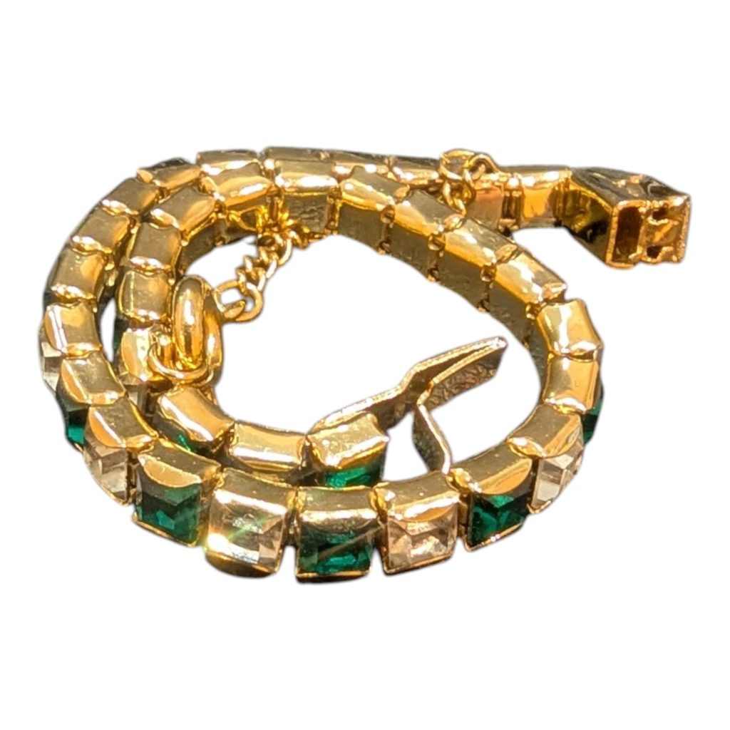 【マックスバリュ恵庭店】生前整理　K18(18金)エメラルドブレスレット