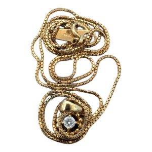 【マックスバリュ恵庭店】生前整理　K18(18金)ダイヤモンドネックレス