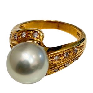 K18 18金 750 パール リング 札幌市 東区 元町