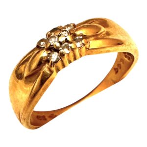 K18(18金) メレダイヤ付きリング 札幌市西区 福井