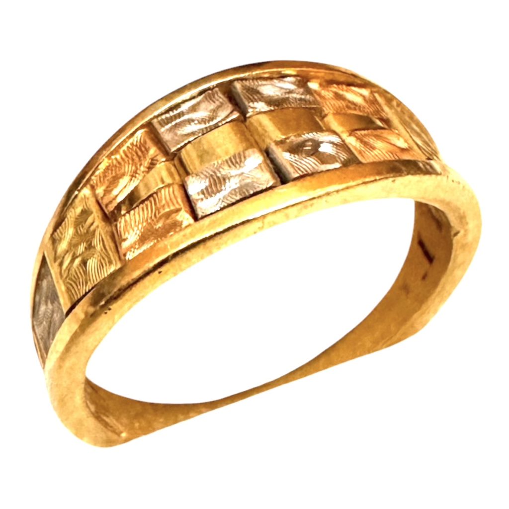 K18 750 YG バケットダイヤ付きリング 札幌市西区 八軒7条