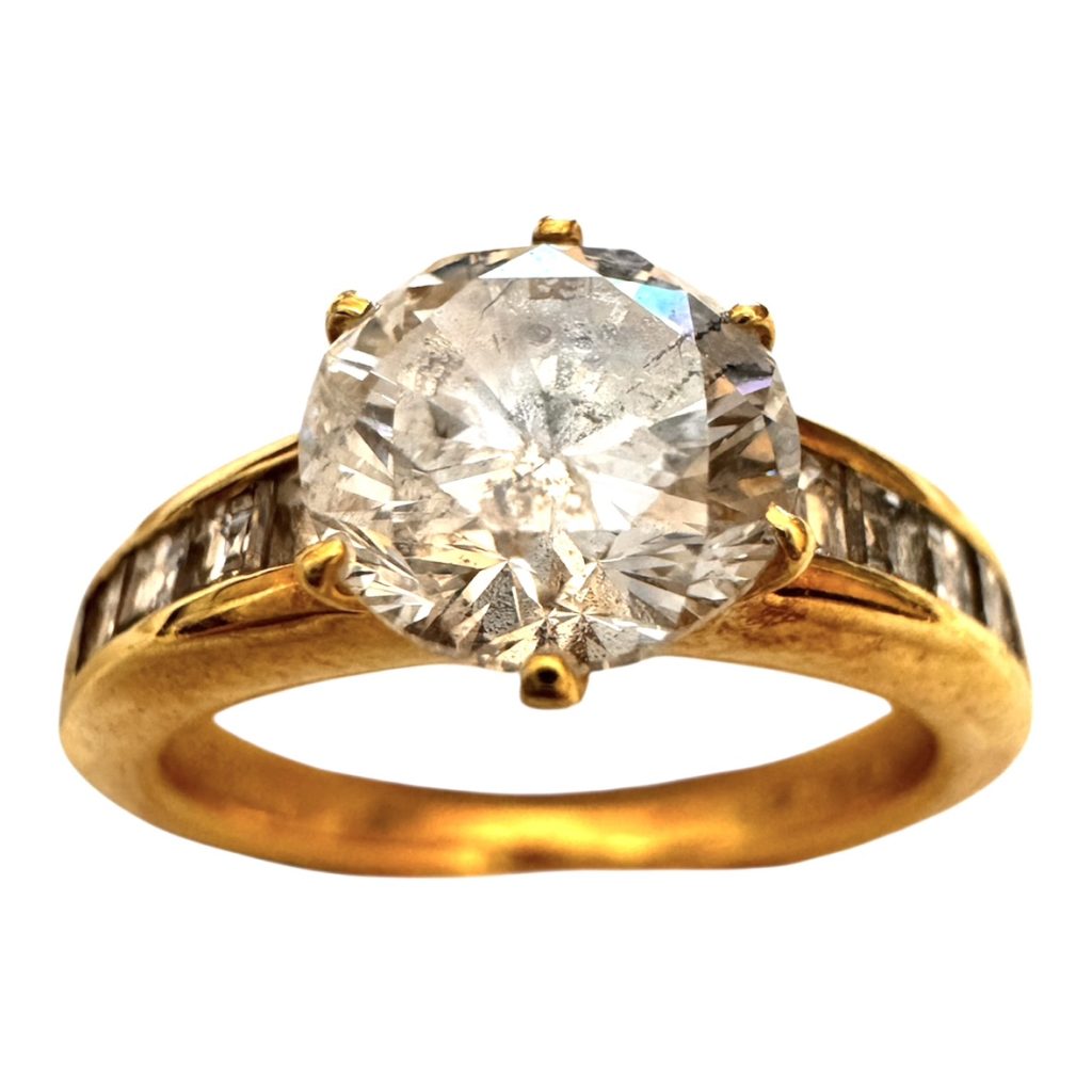 K18(18金) 750 1ctupダイヤ付きリング 札幌市西区 琴似