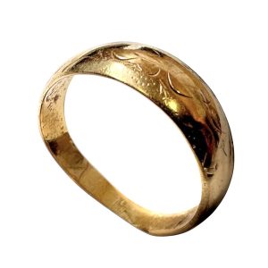 【K18 (金)】歪んで変形したリング