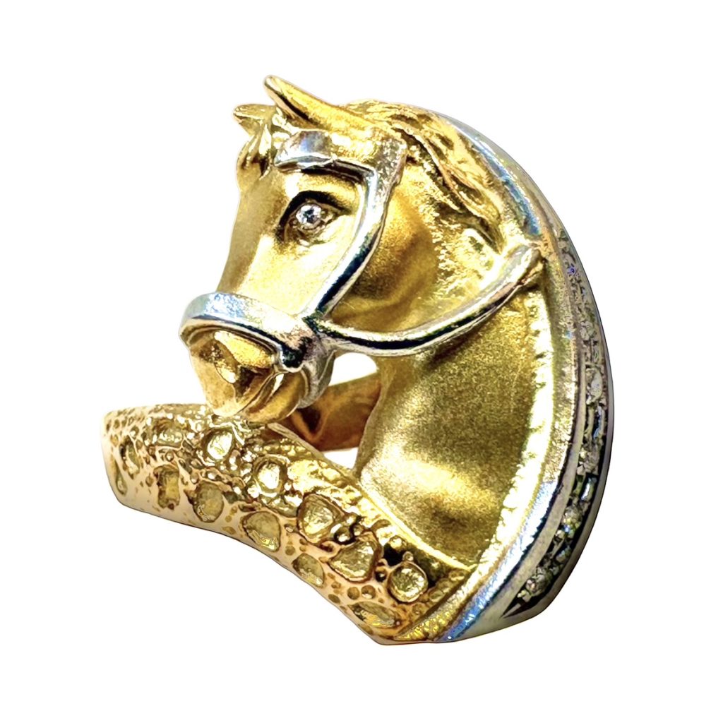 【K18×Pt850 (金×プラチナ)】ダイヤモンド リング