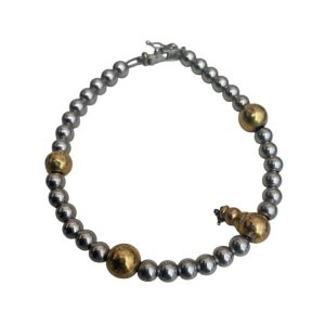 Pt850/K18 ブレスレット　プラチナ850/18金