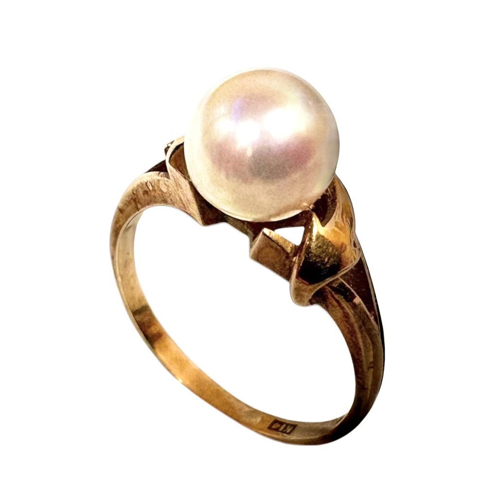 【K18 (金)】パール リング