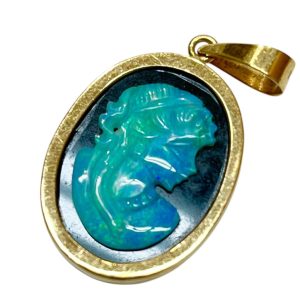 18金 K18 カメオ ペンダントトップ