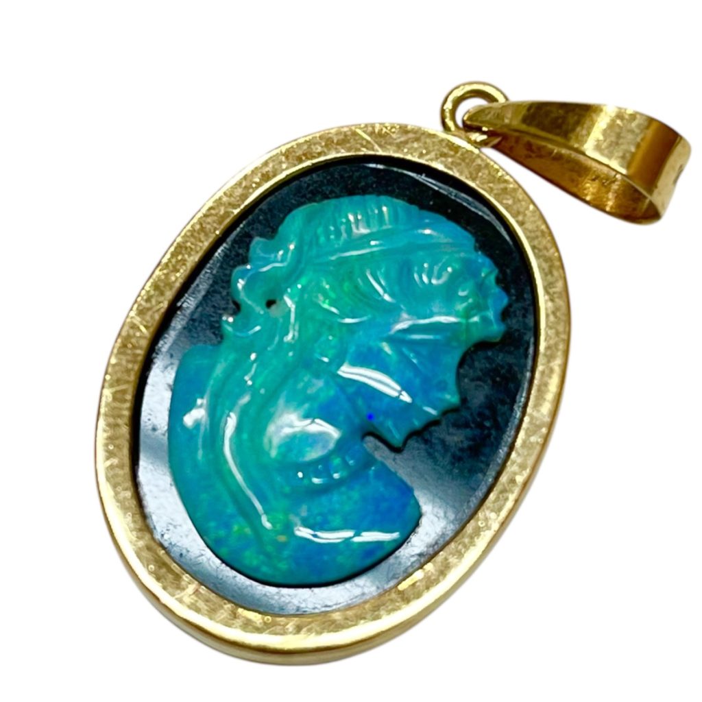 18金 K18 カメオ ペンダントトップ