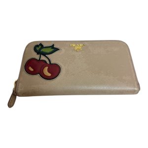 PRADA プラダ サフィアーノ チェリー柄 長財布