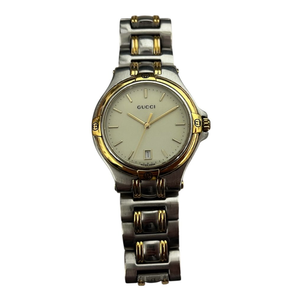 GUCCI グッチ アイボリー文字盤 デイト
