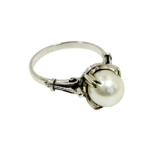 K14 WG パール付き リング 指輪