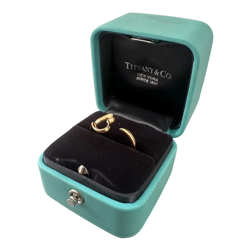 ティファニー　オープンハート　K18　リング