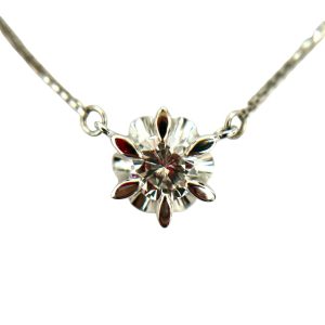 Pt850(プラチナ850) ダイヤ付ネックレス【函館上磯店】