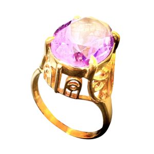 【K18 (金)】アメジスト リング