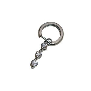 K18WG/Pt900　金　プラチナ　ピアス