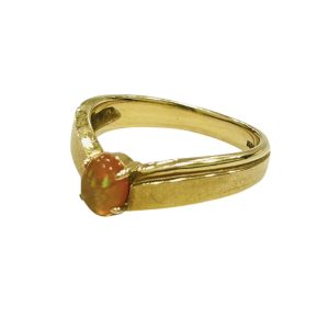 K18 トパーズ付きリング