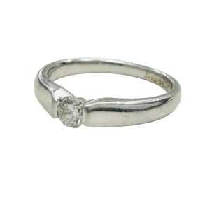 Pt900 ダイヤモンド0.19ct付きリング