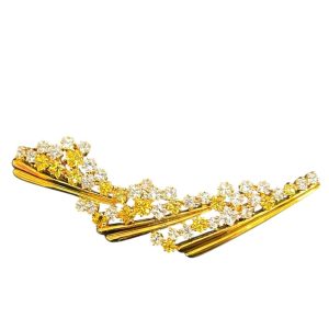 K18（18金）750 メレダイヤモンド付きブローチ　札幌市 東区 元町