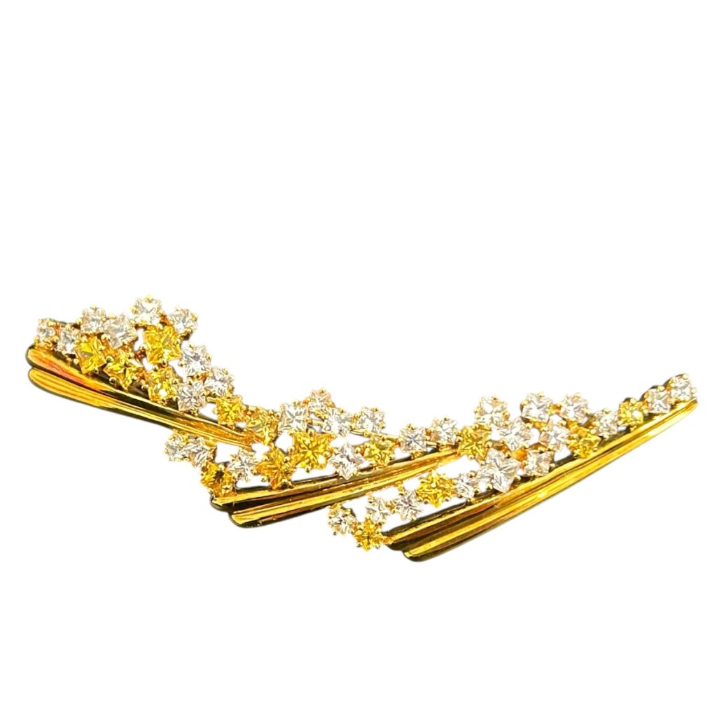 K18（18金）750 メレダイヤモンド付きブローチ　札幌市 東区 元町