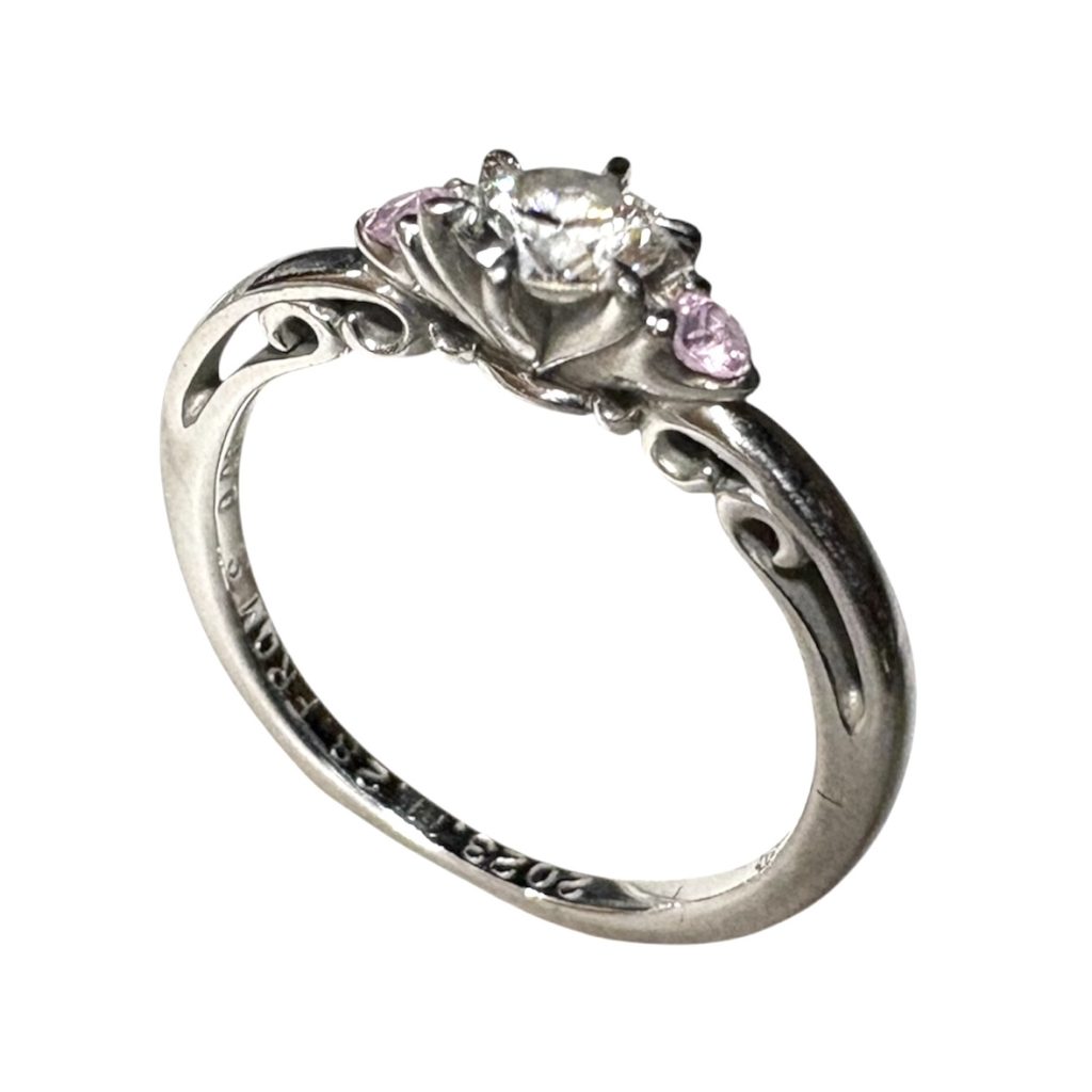 【Pt900 (プラチナ)】ダイヤモンド＆ルビー リング