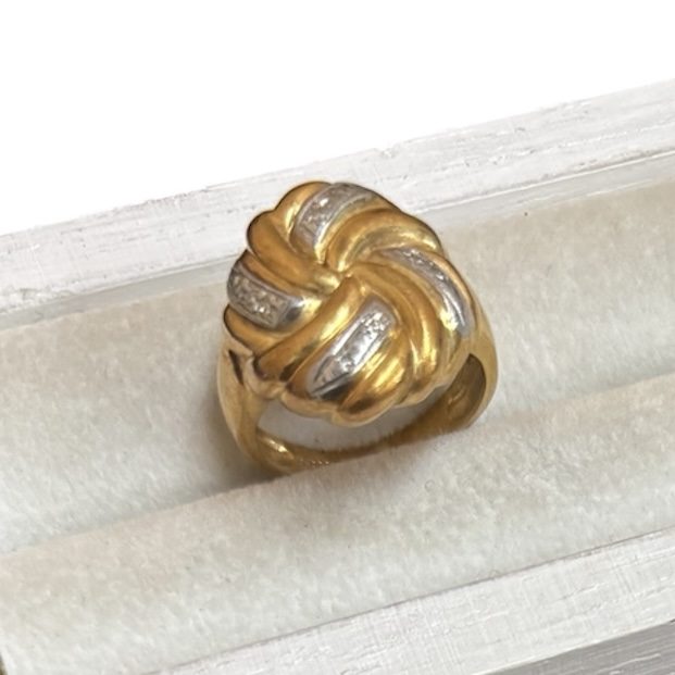 K18 18金 金 Pt900 ゴールド プラチナ メレダイヤ リング アクセサリー ジュエリー 貴金属