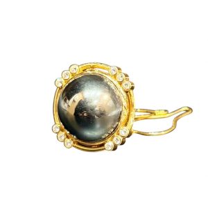 K18 カフス 石あり 18金 アクセサリー