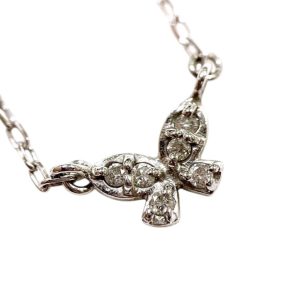 【K10WG(10金ホワイトゴールド)　ネックレス/貴金属・アクセサリー・ダイヤ・宝石・メンズ・レディース】