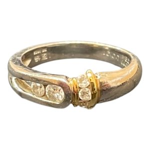 K18 Pt900 18金プラチナ900 コンビ リング 指輪