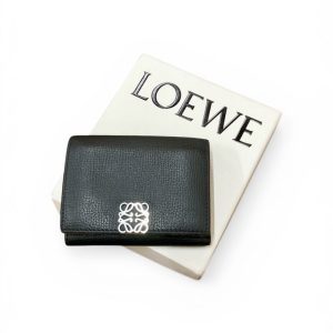 LOEWE 三つ折り財布 ブラック