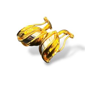 【コンビイヤリング】K18 18金 750 Pt900 プラチナ900