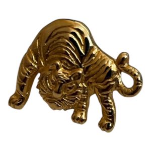 K18 ピンバッチ（トラ柄）