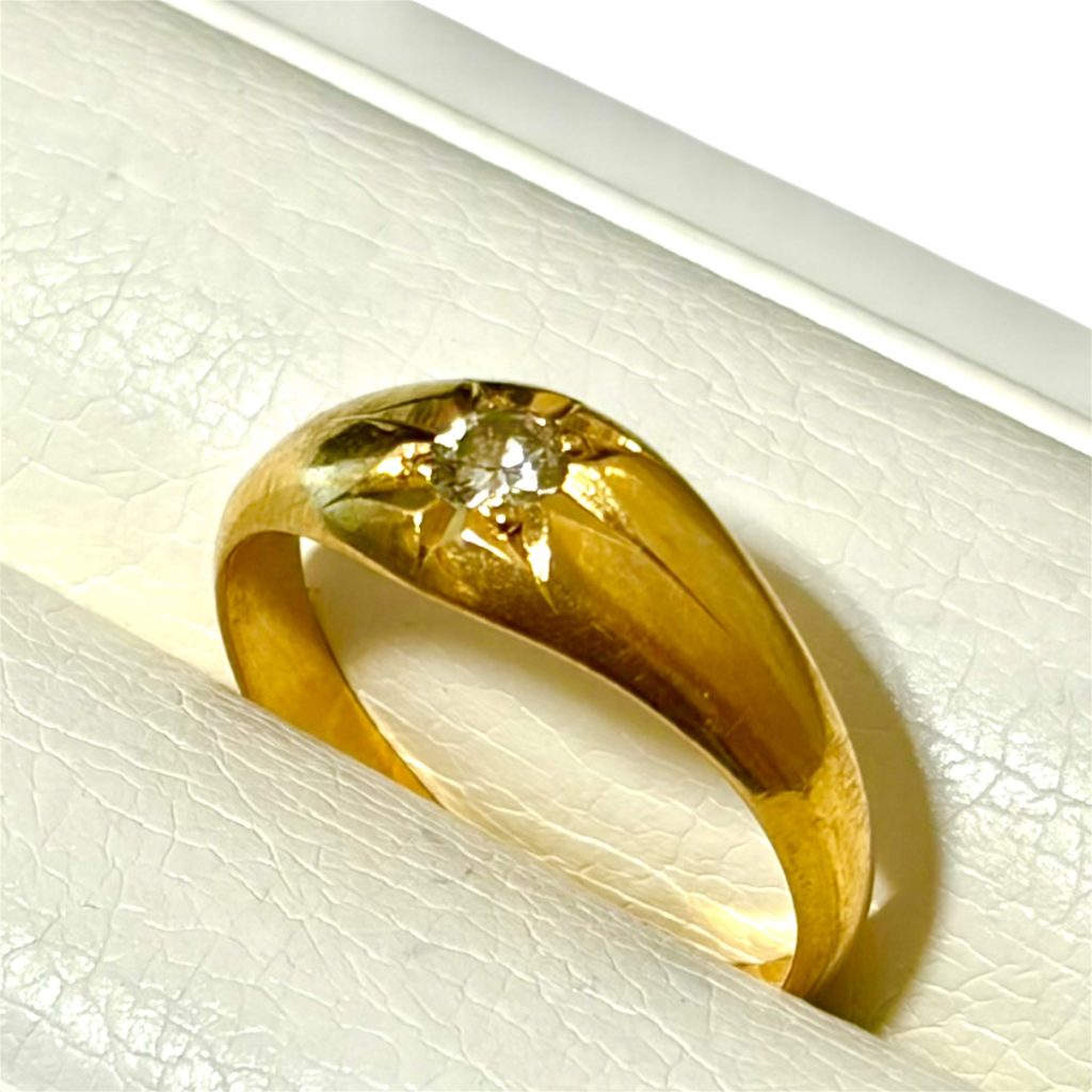 K18 18金 ダイヤモンド リング 指輪