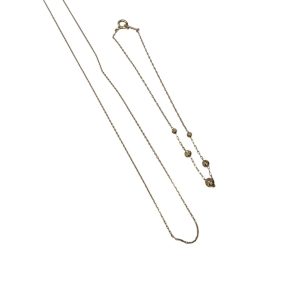 【K18 ネックレス・ブレスレット セット買取】18金アクセサリーをおまとめ査定しました｜函館市の金買取専門店