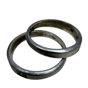 函館市 Pt850 ペアリング プラチナリング ジュエリー