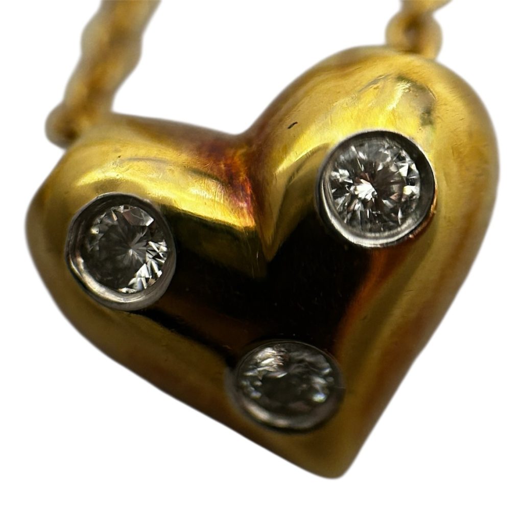 Tiffany　ドッツハートネックレス