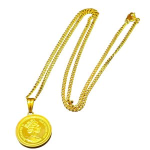K24(24金)　コイン/K18(18金)　ネックレス